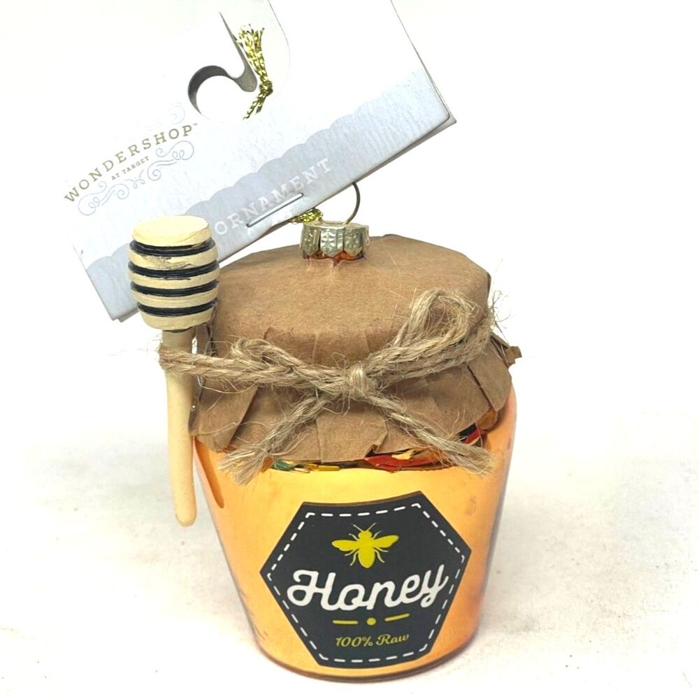 Target Wondershop Pot of Honey Glass Ornament Christmas Holiday 2023 New